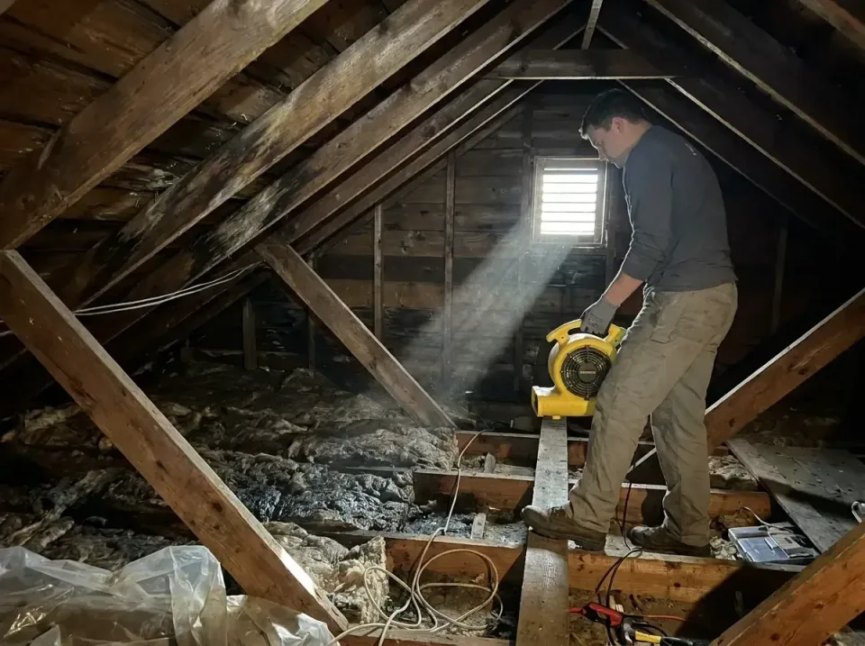 attic-water-damage-drying-proc-007 — frequently asked questions, Emergency Water Extraction & 24/7 Flood Response in Mayer,…
